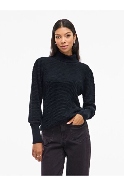 VILA Strickpullover VIDALO Rollkragen