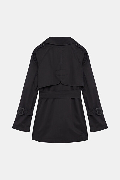 W Collection KOYU LACİVERT KISA TRENÇKOT