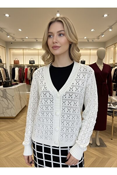 bohostyle 100% cotton knitted cardigan with lace