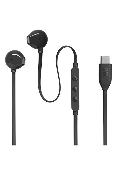 JBL Căști intraauriculare cu fir Tune 305C, bas pur, rezoluție înaltă, USB-C, negre