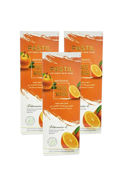 PASTIL غسول مبيض للوجه بخلاصة فيتامين سي من باستيل 125مل 3 حبه
