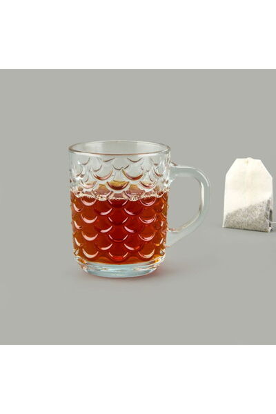 deli glass Glass Fish Scale Patterned Mug - Transparent - 240 ml