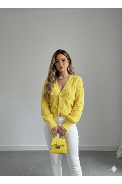 hidafashion Strickery Cardigan with Strip Detail