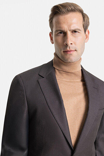 W Collection Brown Regular Fit Suit