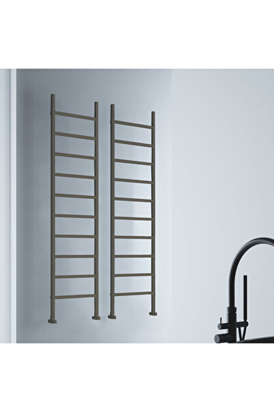 MAYA 1200*0500*06/METALİK HAKİ/STD.BAĞL.(İKİ YAN ALT-ÜST ÇAPRAZ)/ALM.HAVLUPAN/BANYO RADYATÖRÜ