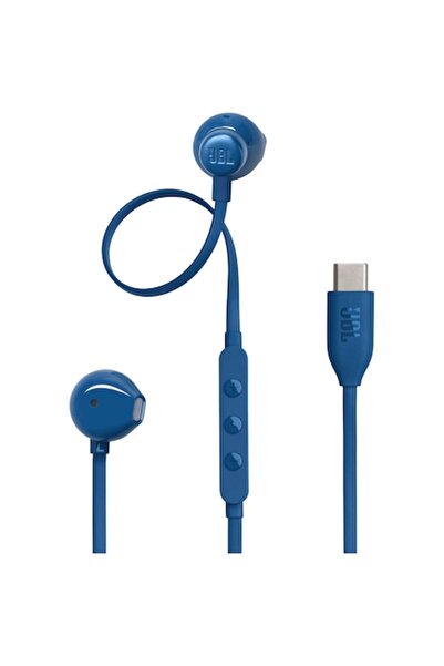 JBL Căști intraauriculare cu fir Tune 305C, bas pur, rezoluție înaltă, USB-C, albastre
