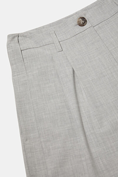 W Collection Gray Melange Pleated Pants