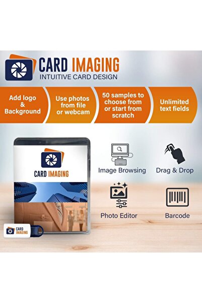 Fipka Card Imaging Evolis Primacy 2 Dual Sided ID Printer & Supplies Bundle Badge Machine