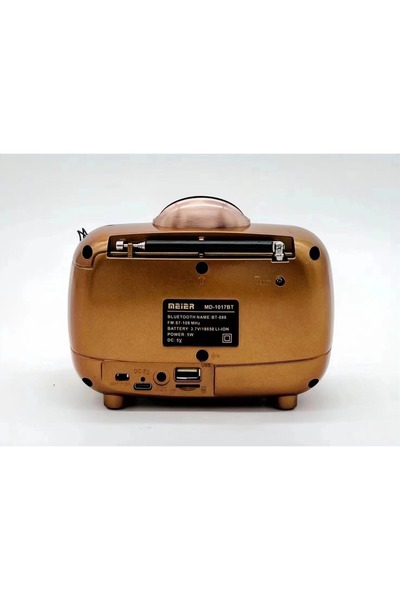RTG MD1017 Ahşap Nostaljik Görünümlü Bluetoothlu USB-SD Card Girişli Radyo Hoparlör Müzik Kutusu