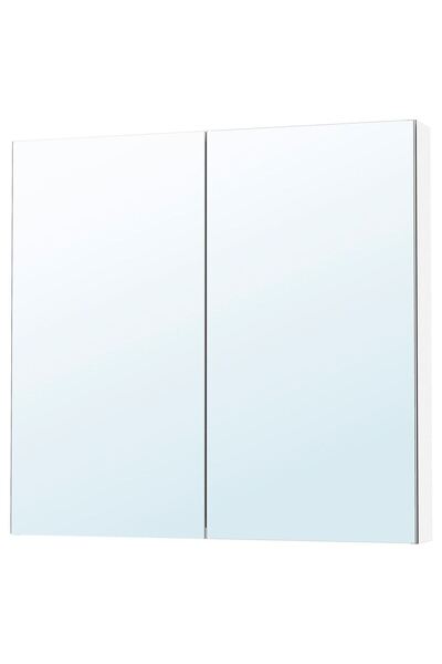 hobiurun Banyo duvar dolabı, 100x15x95 cm, 2 ayna kapaklı