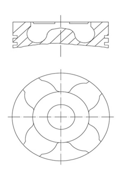 MAHLE Piston Opel Astra G/Astra H Vauxhall Astra Model 4/Astra Model 5/Astrav...