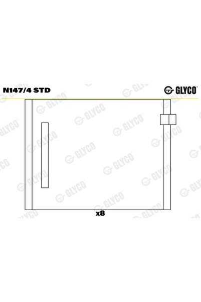 GLYCO Bucsi Ax Cu Came Audi A2 Seat Arosa/Cordoba/Ibiza 3