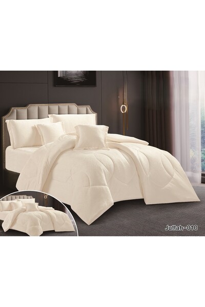 Roshen Luxurious winter velvet double bed sheet set with an elegant design and a material that gives you warmth and comfort, 4 pieces, size 170*210 cm