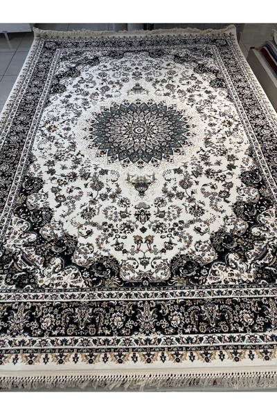 Padişah Historia 12110B MilyonPoint ÜstKalite Lacivert Göbekli Klasik İranHalısı Avangard SalonHalısı Modern