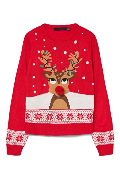 Vero Moda Strickpullover VMFROSTYDEER Strickpullover