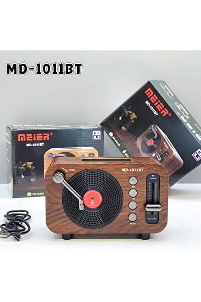 RTG MD1011 Ahşap Nostaljik Görünümlü Bluetoothlu USB-SD Card Girişli Radyo Hoparlör Müzik Kutusu