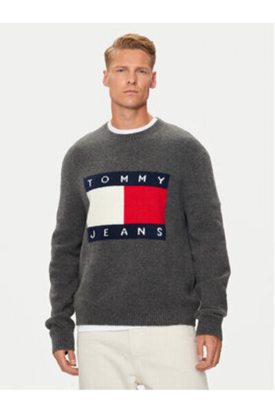 Tommy Jeans Men's Sweater DM0DM19442 Gray