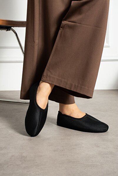 FUGA MODA Balerini din material elastic negru Bery