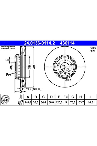 Ate Disc Frana Bmw 5/6/7