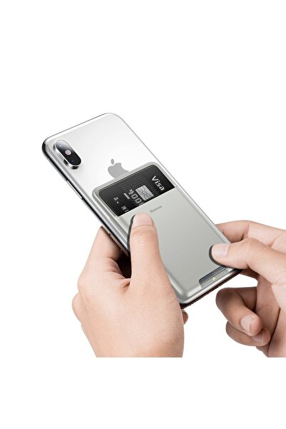 Other Husă de telefon autoadezivă pentru carduri de credit și documente, gri