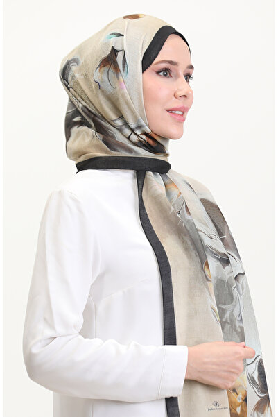 sefamerve Κεχριμπαρένιο Σάλι 70250-08 Ναυτικό Μπλε Μουσταρδί