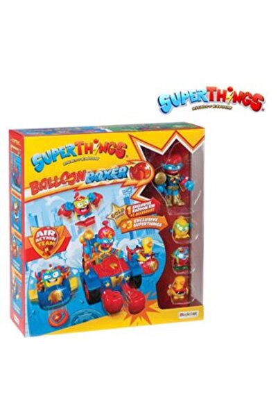 SuperZings Super Things Vehicle Set with 4 Figures Balloon Boxer - AS