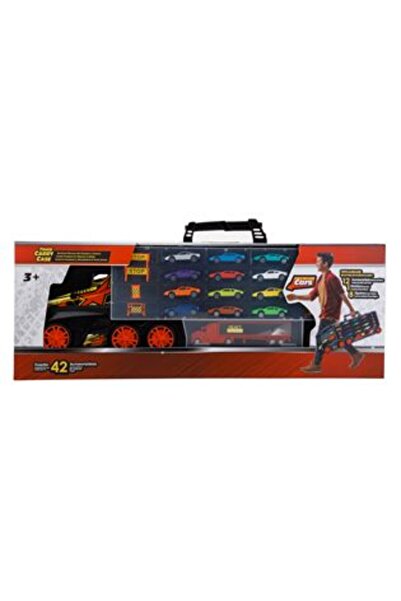 SHOPIENS Truck Suitcase with Cars & Road Signs 1:64