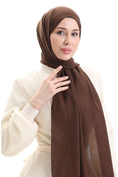 sefamerve Pamuklu Soft Şal 70283-39 Acı Kahve