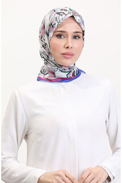 sefamerve Μαλακό κασκόλ με σχέδιο 70245-03 Saks Fuchsia