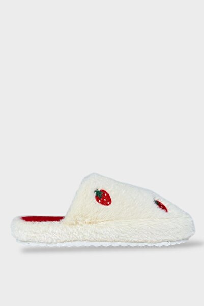 Liger Жіночі пухнасті вишиті домашні капці Весільний набір капців Valentine's Day БІЛИЙ - ЗЕЛЕНИЙ