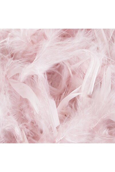 SERSIMO Ghirlandă pentru decor sau brad de Crăciun, model cu puf și pene, roz, 180 cm