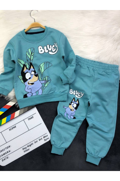 MİLANO KİDS Children's Lower Upper Seasonal Bluey Set