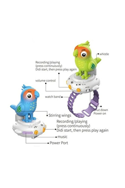 MACON New Early Education Electronic Talking Parrot Cartoon Watches Recordable Toys