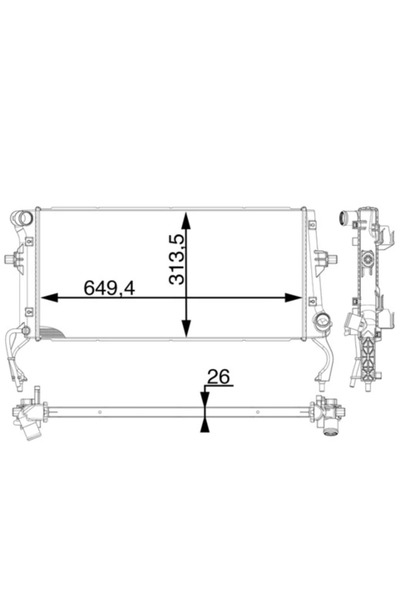 MAHLE Radiator Racire Motor Hyundai I30