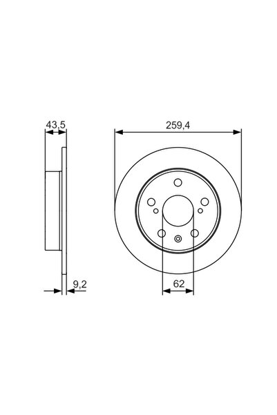 Bosch Disc Frana Suzuki S-Cross/Swift 4/Vitara