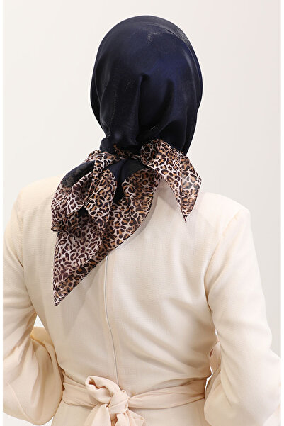 sefamerve Ethnic κεχριμπαρένιο κασκόλ 70292-01 Ναυτικό μπλε