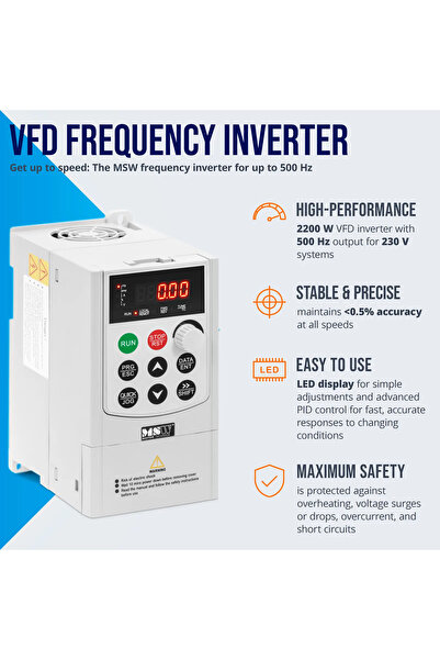 Other Convertor de frecvență VFD invertor 500 Hz 2200 W 230 V