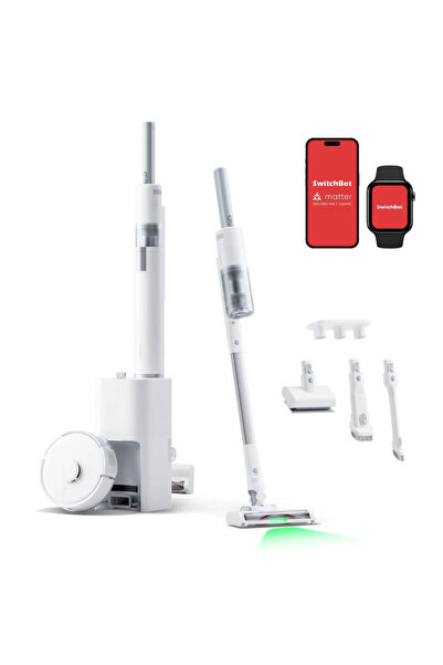 SwitchBot Robot Vacuum and Cordless Vacuum Cleaner K 10+ Pro Combo