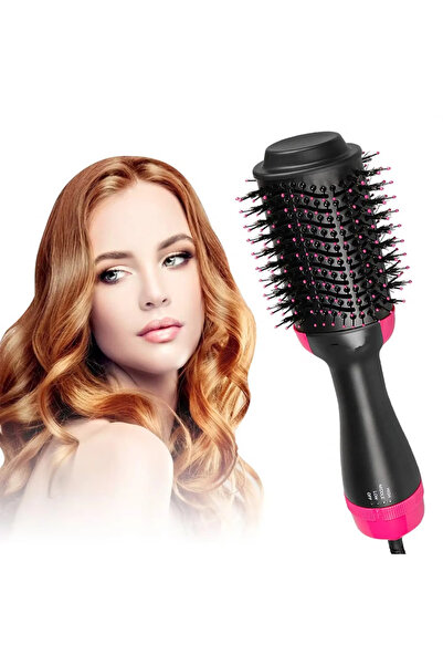 Generic Electric Hair Brush one step Hot Air Comb Hair Brush Hair Dryer Curling Electric Hair Straightener