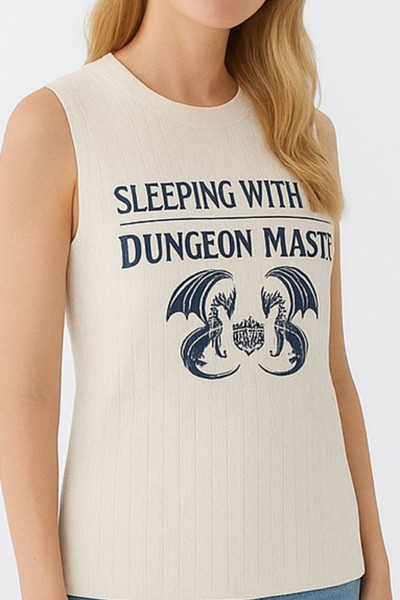 RANDOM Kadın Sıfır Kollu Baskılı Tişört