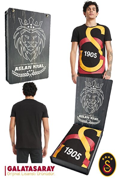 Galatasaray Originalna licencirana velika logo T-shirt poklon drvena kutija