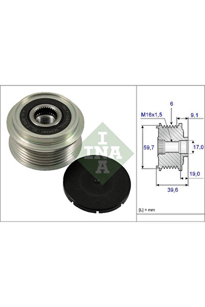FAG Sistem Roata Libera Generator Opel Astra G/Astra H/Combo Tour Vauxhall As...