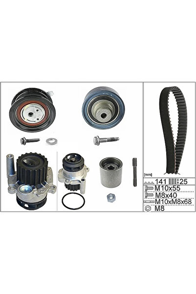 FAG Set Pompa Apa + Curea Dintata Seat Cordoba/Ibiza 3 Skoda Fabia 1 1999-2012