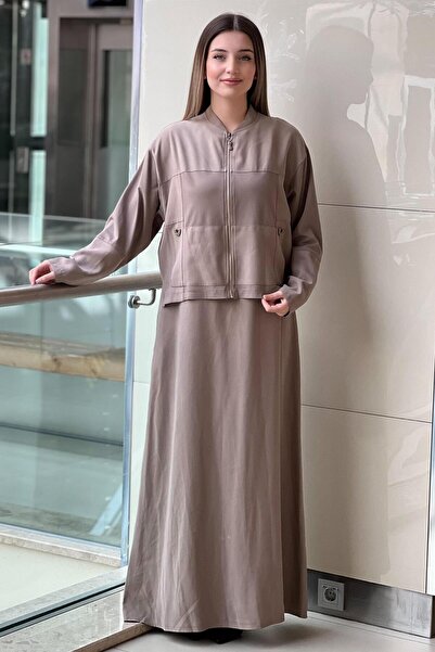 Ceremony Jacket and Bamboo Detailed Dress Set