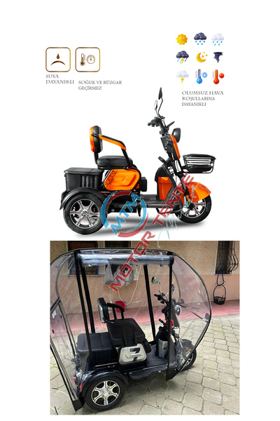 motor tente market mtm Yuki YK-56 Pony Üç Tekerli Motor Brandası