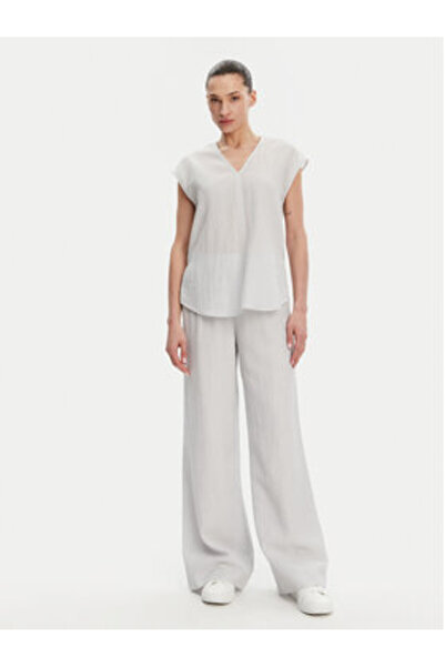 Calvin Klein Pantaloni din material textil pentru femei K20K208173 albaștri