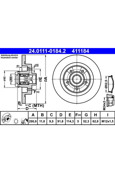 Ate Disc Frana Renault Grand Scenic 3
