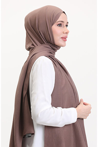 sefamerve Cotton Jazz Shawl 70257-08 Dark Mink