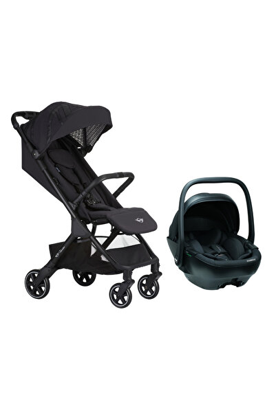 Easywalker MINI by Buggy SNAP Travel Sistem Bebek Arabası Black Merkürbebe Guardix Anne Kucağı Ant.