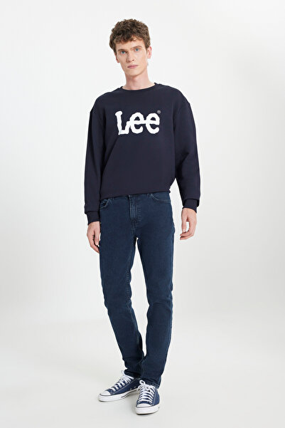 Lee L701162575 Rider Lacivert Normal Bel Düz Paça Kot Pantolon